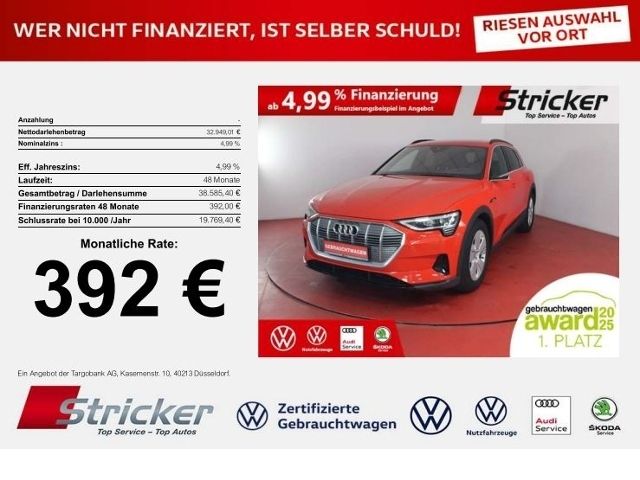 Audi e-tron 55 quattro 392,-ohne Anzahlung AHK Pano