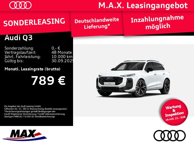Audi Q3 S-LINE TFSI quattro 195 kW S tronic PANO+TECH-PLUS