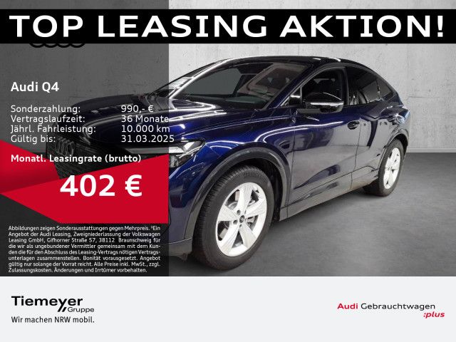 Audi Q4 45 e-tron Sportback ADVANCED LM20 KAMERA SPORTSITZE HuD
