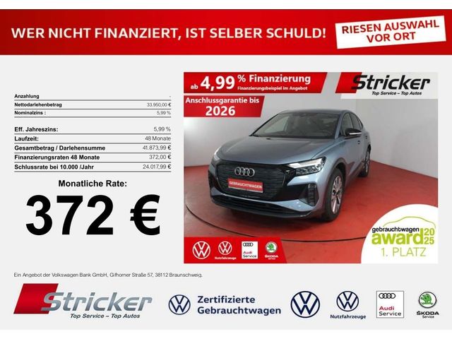 Audi Q4 e-tron Sportback 40 372,-ohne Anzahlung Navi