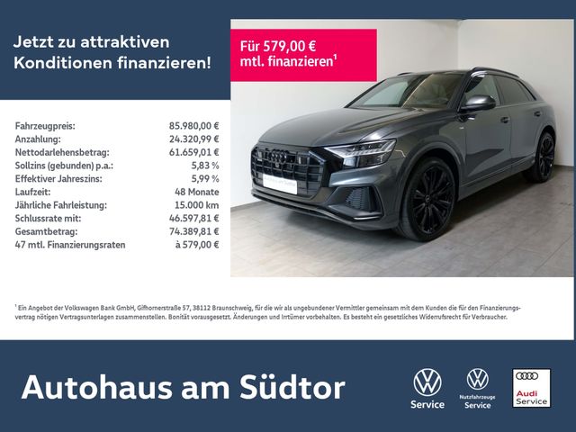 Audi Q8 50 TDI quattro S line | AHK Pano Standhzg.