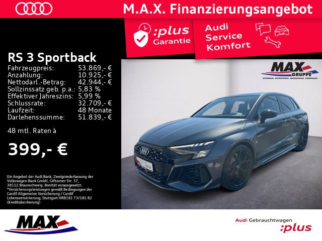 Audi RS 3 Sportback 280KM/H+SAGA+MATRIX+KAMERA+NAV+HUD