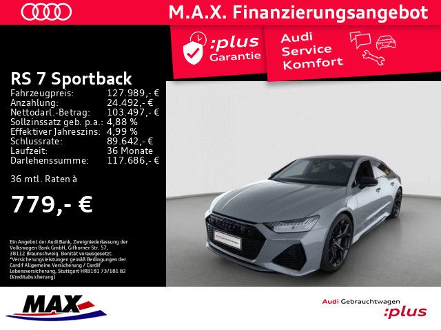 Audi RS 7 Sportback PERFORMANCE 305 KM/H+SAGA+KERAMIK+