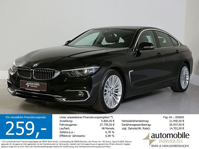 BMW 420 Gran Coupé Luxury Line Navi HuD LED Kamera
