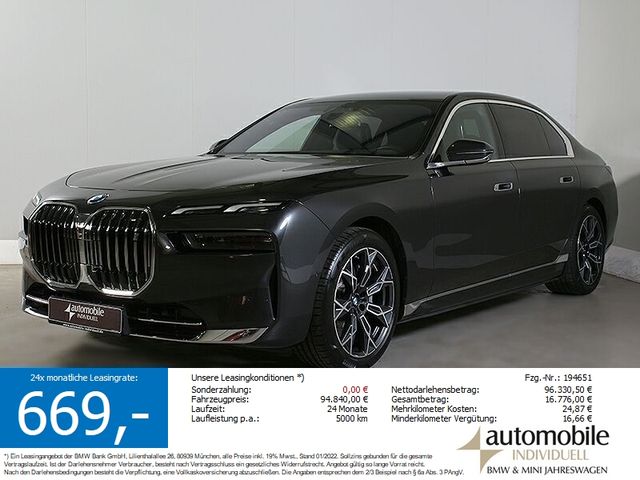 BMW i7 xDr60 ACC 4xMassage 4xSitzbelüft.Exec.Lounge