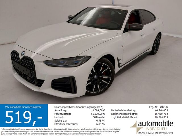 BMW M4 40i xDr. Gran Coupé M Sport Pro Laser HuD H&K