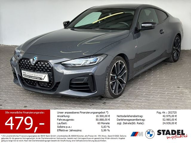 BMW M4 40i Coupé Navi.Laser.HuD.360°.ACC.KomfZG.LR-Hz