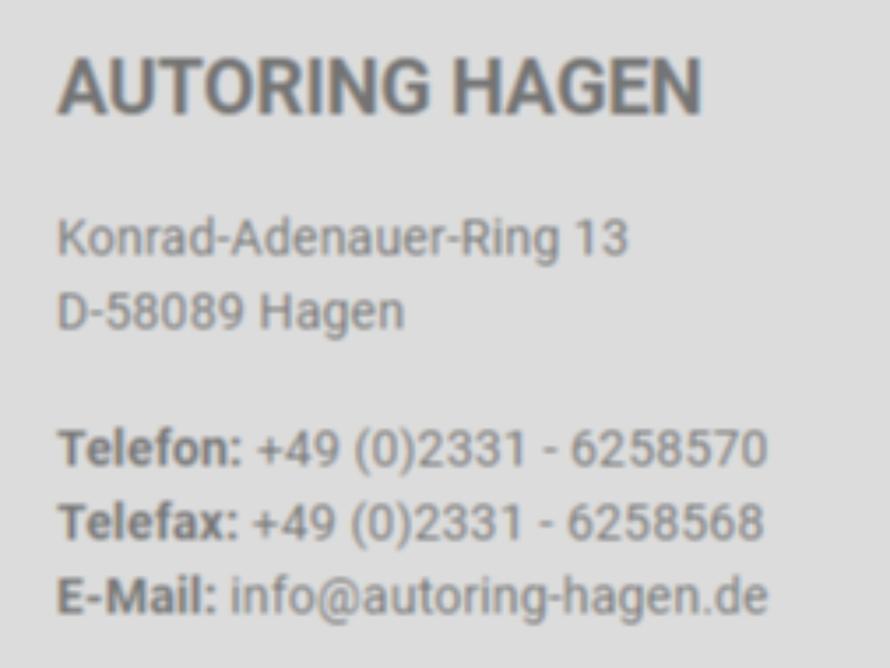 Autoring-Hagen