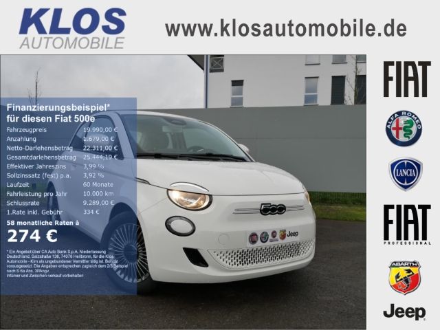Fiat 500 e ICON 42 kWh WINTER PARK KOMFORTPAK NAV ALU KLIMAAUTOMATIK