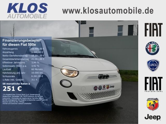 Fiat 500 e ICON 42kWh PARK KOMFORTPAK NAVI ALU KLIMAAUTOMATIK
