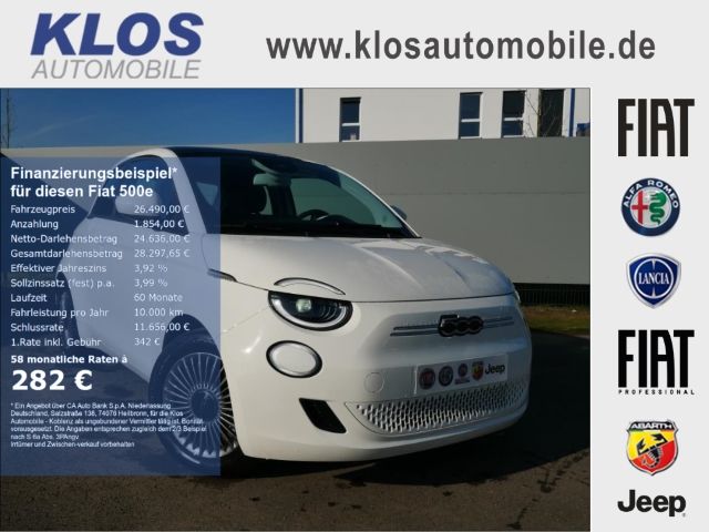 Fiat 500 e ICON 42kWh GLASDACH MAGICEYE WINTER PARK KOMFORT NAVI ALU