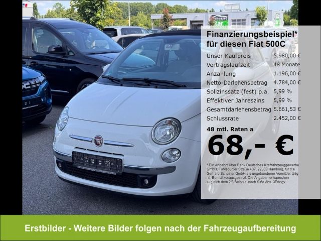 Fiat 500C Cabrio Lounge 1.2*AHK Klima PDC Bluetoo Alu