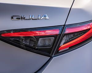 Detailansicht Rücklicht Alfa Romeo Giulia