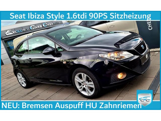 Seat Ibiza Style 1.6tdi Sitzh. Klimaaut. Alu AHK PDC