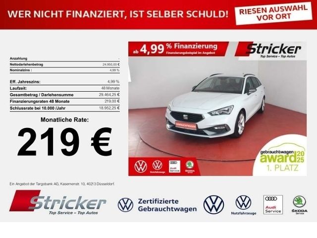 Seat Leon ST FR-Line 1.5eTSI DSG 219,-ohne Anzahlung
