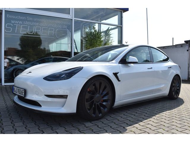 Tesla Model 3 Performance KW Fahrwerk Maxton Innen weiß