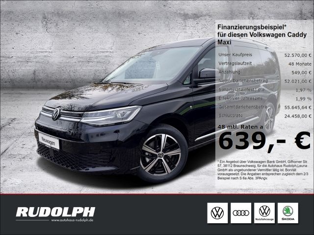 VW Caddy Maxi Style 1.5 TSI DSG 7-Sitzer LED Navi AHK ACC SHZ Klima PDC