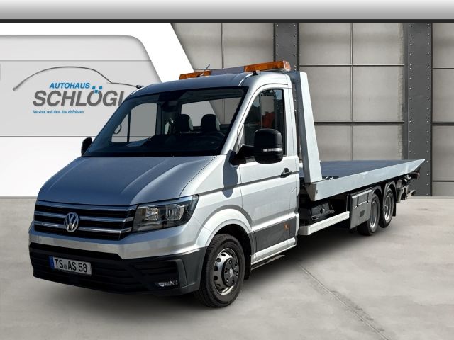 VW Crafter Abschleppwagen Ackermann Aufbau mit Schiebe-Plateau und Hubbrille Navi ACC