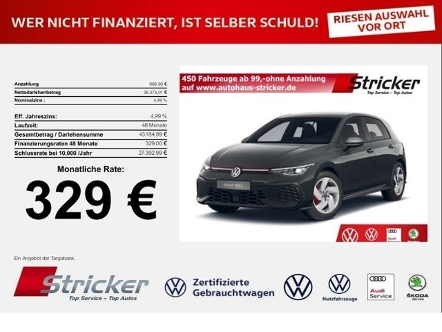 VW Golf GTI 2.0 TSI 265 PS DSG 329,- mtl! RFK ACC