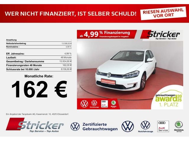 VW Golf e-Golf 162,-ohne Anzahlung Einparkhilfe Nav