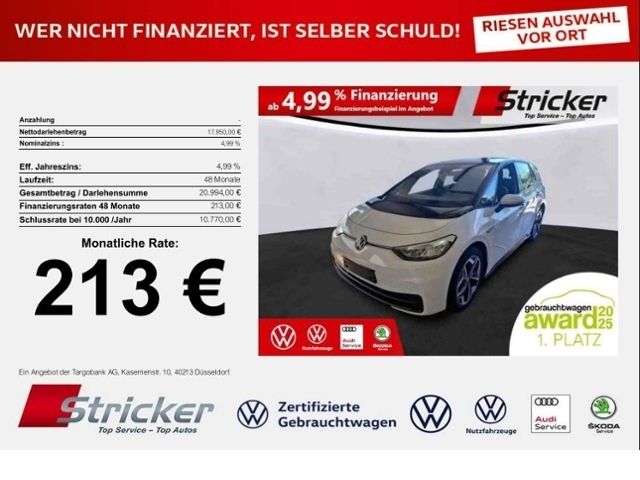VW ID.3 Pure Performance 110/45 213,-ohne Anzahlung