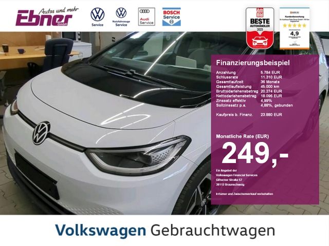 VW ID.3 PRO TECH 62KW/h NP:49tEUR! HEAD-UP+PANO+MATRIX+KEYLESS+19 ALU!