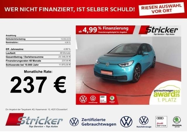 VW ID.3 Pro Performance 58/150 237,-ohne Anzahlung