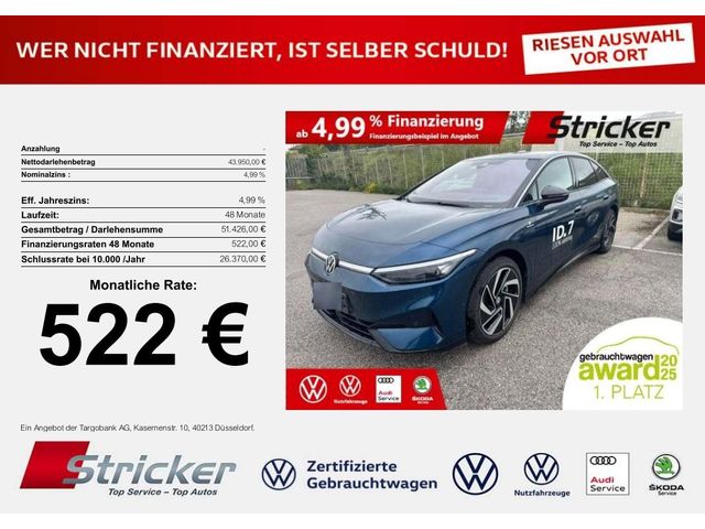 VW ID.7 Pro 210/77 522,-ohne Anzahlung H&K Navi Wär