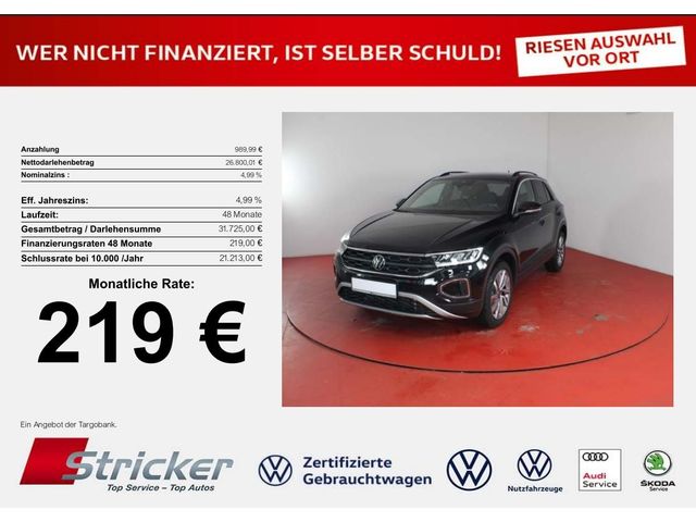 VW T-Roc Goal 1.0TSI 219,- mtl. Navi WR TravelAssi