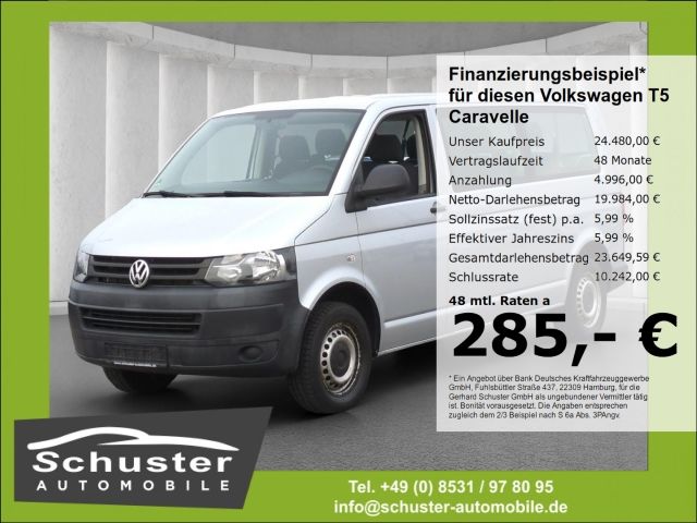VW T5 Caravelle LR Trendline 9-Sitzer 2.0TDI*Klima