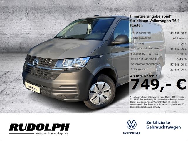 VW T6 .1 Kasten KR 2.0 TDI 5-Gang BT SHZ PDC AHK Multif.Lenkrad