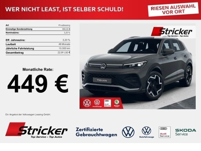 VW Tiguan R-Line 2.0TDI DSG RFK ACC Winterpaket