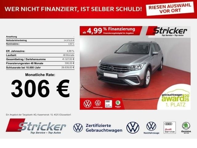 VW Tiguan Allspace Life 1.5TSI DSG 306,-ohne Anzahl